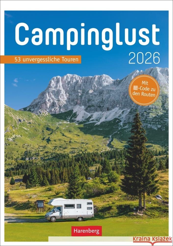 Campinglust Wochen-Kulturkalender 2026 - 53 unvergessliche Touren Moll, Michael 9783840037610