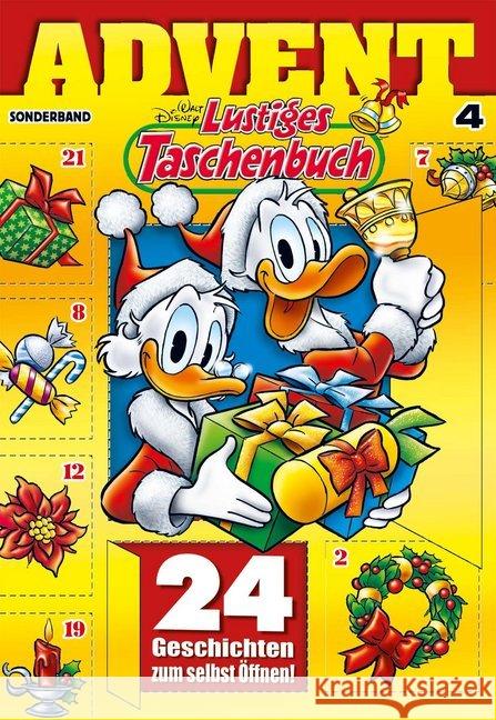 Lustiges Taschenbuch Advent. Bd.4 : Sonderband. 24 Geschichten zum selbst Öffnen Disney, Walt 9783841335135 Egmont Ehapa Berlin Buch