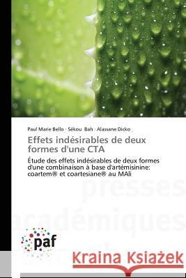 Effets Indésirables de Deux Formes d'Une CTA Collectif 9783841626745 Presses Academiques Francophones