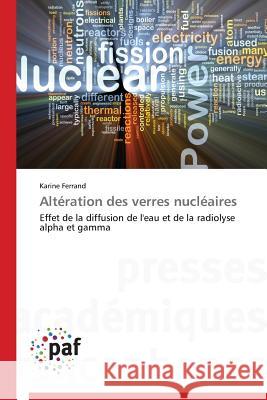 Altération Des Verres Nucléaires Ferrand-K 9783841627612 Presses Academiques Francophones