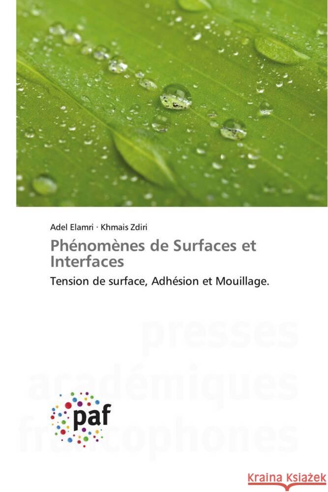 Ph?nom?nes de Surfaces et Interfaces Adel Elamri Khmais Zdiri 9783841635709