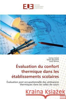 Évaluation Du Confort Thermique Dans Les Établissements Scolaires Collectif 9783841662651