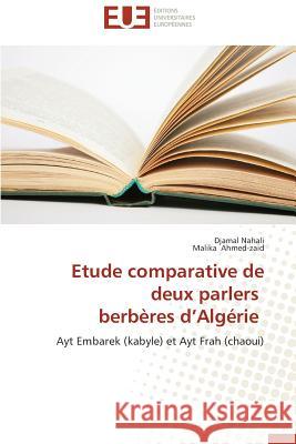 Etude Comparative de Deux Parlers Berbères D Algérie Collectif 9783841731555 Editions Universitaires Europeennes