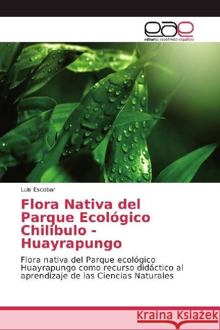 Flora Nativa del Parque Ecológico Chilibulo - Huayrapungo : Flora nativa del Parque ecológico Huayrapungo como recurso didáctico al aprendizaje de las Ciencias Naturales Escobar, Luis 9783841752857