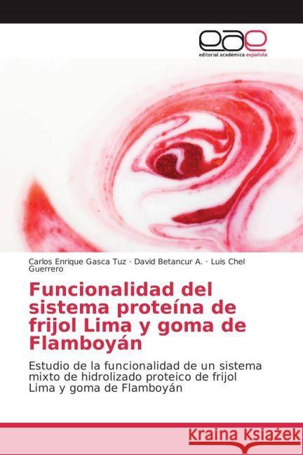 Funcionalidad del sistema proteína de frijol Lima y goma de Flamboyán : Estudio de la funcionalidad de un sistema mixto de hidrolizado proteico de frijol Lima y goma de Flamboyán Gasca Tuz, Carlos Enrique; Betancur A., David; Chel Guerrero, Luis 9783841766342