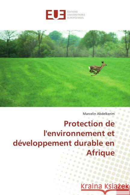 Protection de l'environnement et développement durable en Afrique Abdelkerim, Marcelin 9783841778109 Éditions universitaires européennes