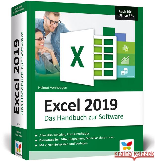 Excel 2019 : Das Handbuch zur Software. Auch für Office 365 Vonhoegen, Helmut 9783842105560