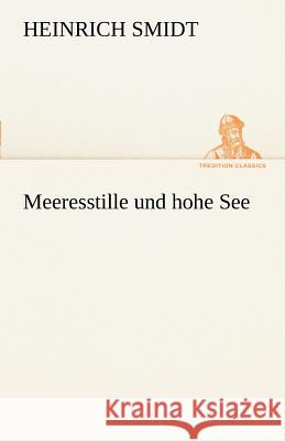 Meeresstille und hohe See Smidt, Heinrich 9783842413955