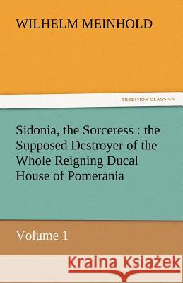Sidonia, the Sorceress: The Supposed Destroyer of the Whole Reigning Ducal House of Pomerania - Volume 1 Meinhold, Wilhelm 9783842464063