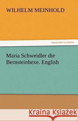 Maria Schweidler Die Bernsteinhexe. English Wilhelm Meinhold   9783842465947 tredition GmbH