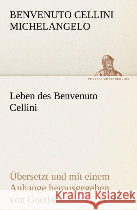 Leben des Benvenuto Cellini Michelangelo, Benvenuto Cellini 9783842488823