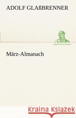 März-Almanach Glaßbrenner, Adolf 9783842489936