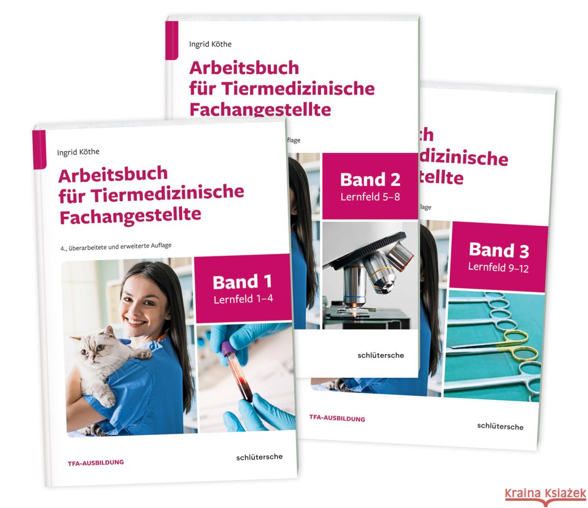 Arbeitsbücher für Tiermedizinische Fachangestellte SET Köthe, Ingrid 9783842600478