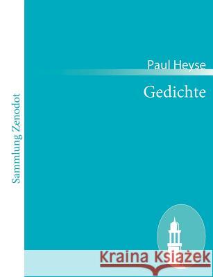 Gedichte Paul Heyse 9783843055659 Contumax Gmbh & Co. Kg