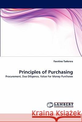 Principles of Purchasing Faustino Taderera 9783843351751