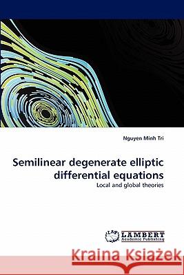 Semilinear Degenerate Elliptic Differential Equations  9783843371100 LAP Lambert Academic Publishing AG & Co KG