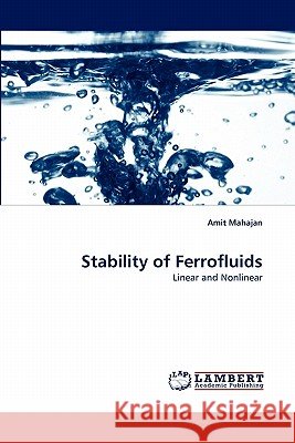Stability of Ferrofluids  9783843384407 LAP Lambert Academic Publishing AG & Co KG