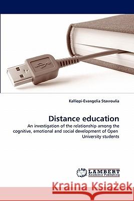 Distance Education Kalliopi-Evangelia Stavroulia 9783843387866