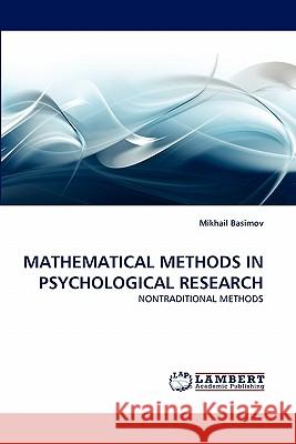 Mathematical Methods in Psychological Research  9783843388870 LAP Lambert Academic Publishing AG & Co KG