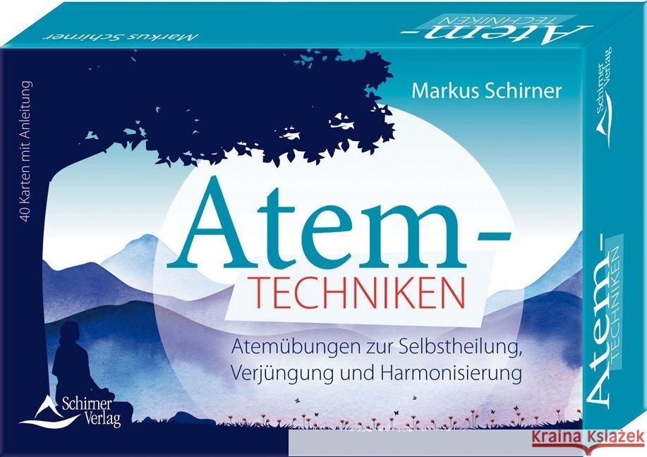 Atemtechniken, 40 Karten mit Anleitung : Atemübungen zur Selbstheilung, Verjüngung und Harmonisierung Schirner, Markus 9783843491433