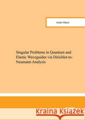 Singular Problems in Quantum and Elastic Waveguides via Dirichlet-to-Neumann Analysis: 1 Andre Hanel 9783844040234 Shaker Verlag GmbH, Germany