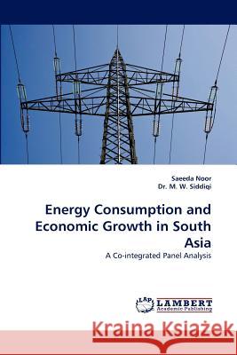 Energy Consumption and Economic Growth in South Asia Saeeda Noor, Dr Muhammad Wasif Siddiqi 9783844311938 LAP Lambert Academic Publishing