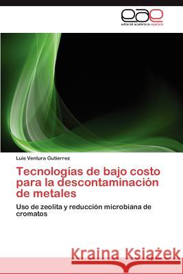 Tecnologías de bajo costo para la descontaminación de metales Gutierrez Luis Ventura 9783844346060 Editorial Acad Mica Espa Ola