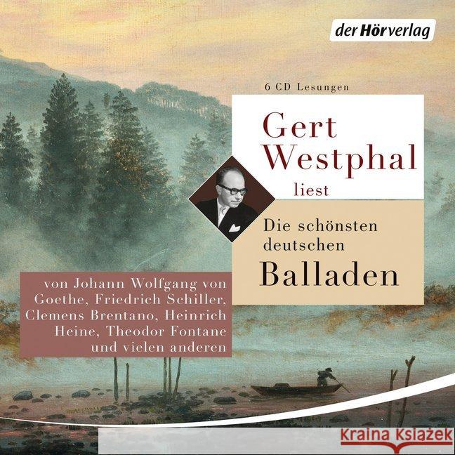 Gert Westphal liest: Die schönsten deutschen Balladen, 6 Audio-CDs : Lesung Brentano, Clemens; Bürger, Gottfried August; Chamisso, Adelbert von 9783844526639 DHV Der HörVerlag