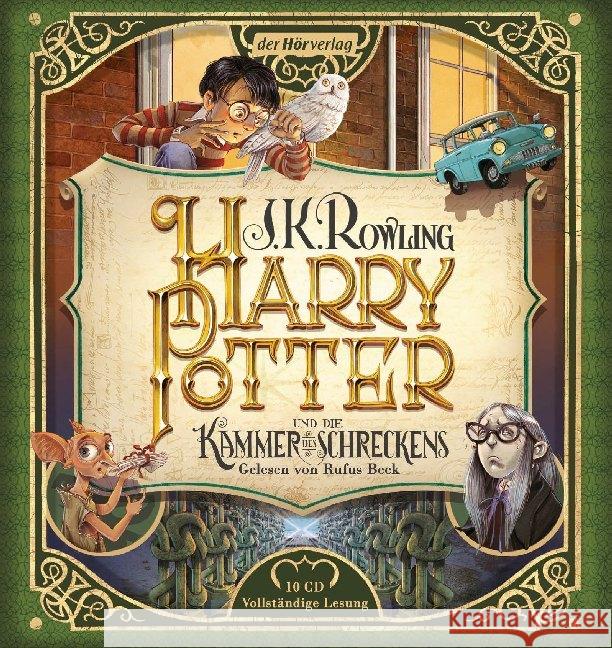 Harry Potter und die Kammer des Schreckens, 10 Audio-CD : Ungekürzte Ausgabe, Lesung Rowling, J. K. 9783844537130 DHV Der HörVerlag