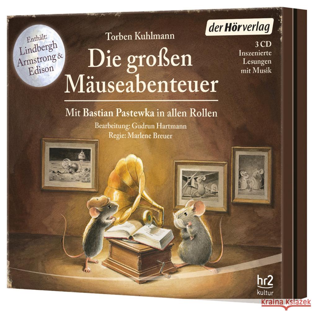 Die großen Mäuse-Abenteuer, 3 Audio-CD Kuhlmann, Torben 9783844539929