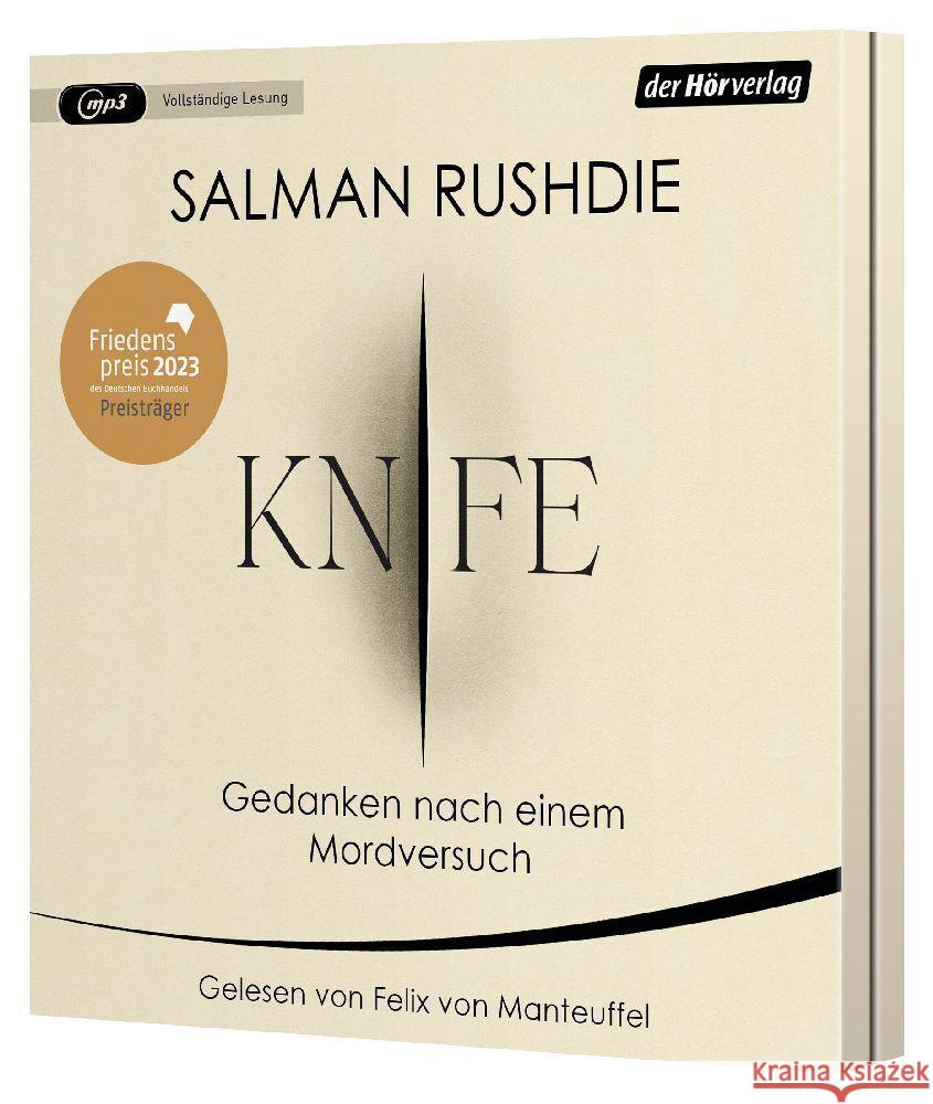 Knife, 1 Audio-CD, 1 MP3 Rushdie, Salman 9783844551501 DHV Der HörVerlag