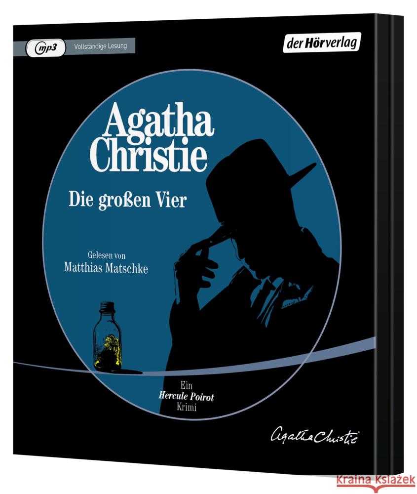 Die großen Vier, 1 Audio-CD, 1 MP3 Christie, Agatha 9783844554144