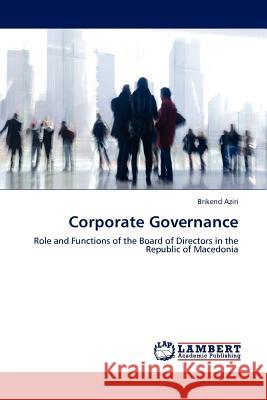 Corporate Governance Brikend Aziri 9783845416304