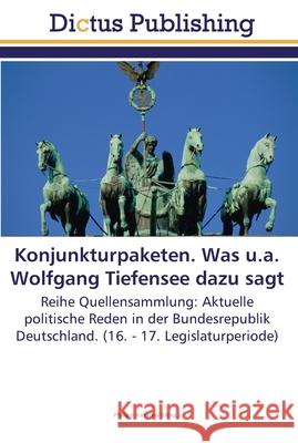 Konjunkturpaketen. Was u.a. Wolfgang Tiefensee dazu sagt Kersten, Philipp 9783845468044