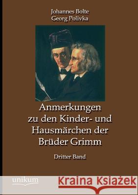 Anmerkungen Zu Den Kinder- Und Hausmarchen Der Bruder Grimm Johannes Bolte, Georg Polivka 9783845725444 Unikum