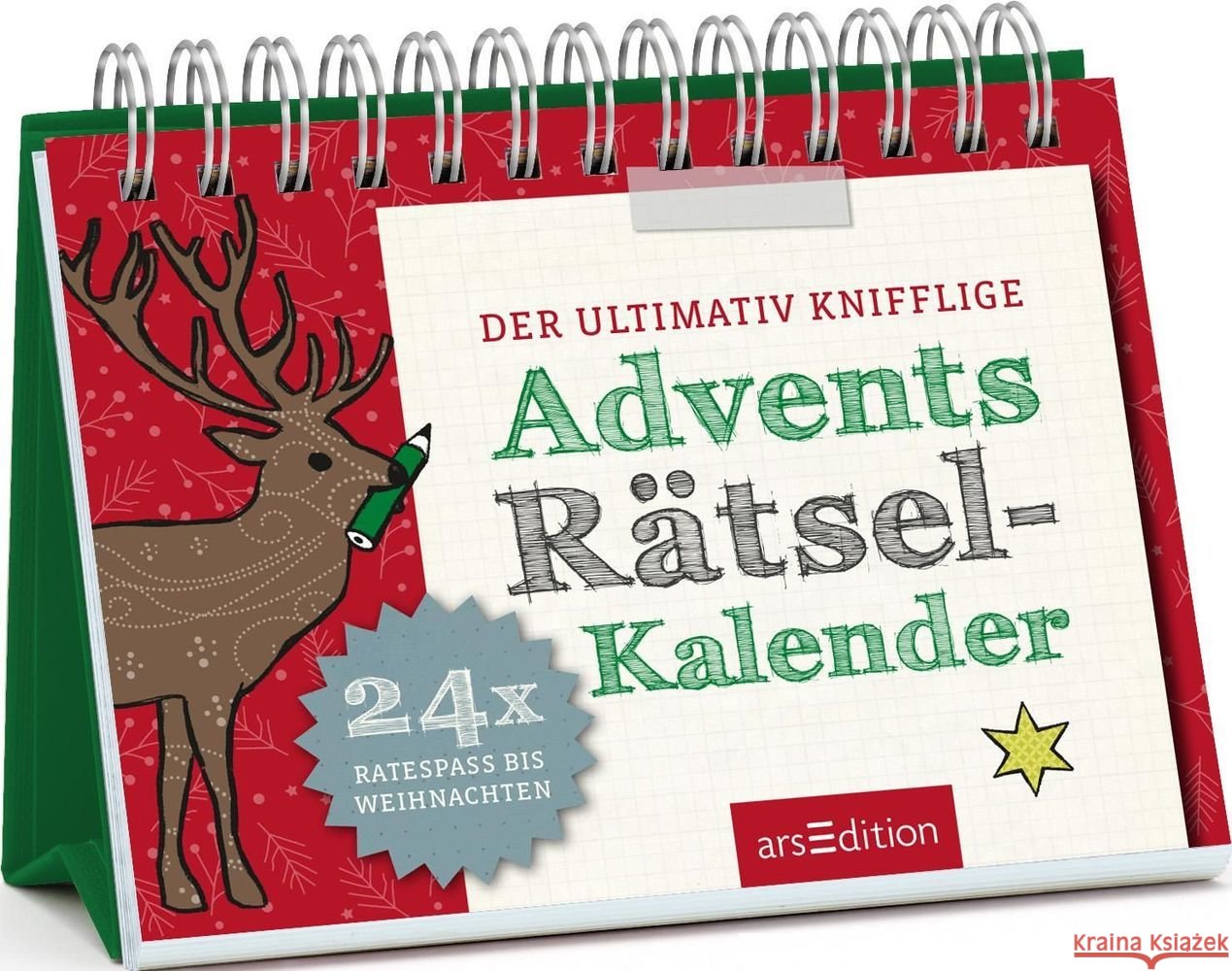 Der ultimativ knifflige Advents-Rätsel-Kalender Golluch, Norbert 9783845840017 ars edition