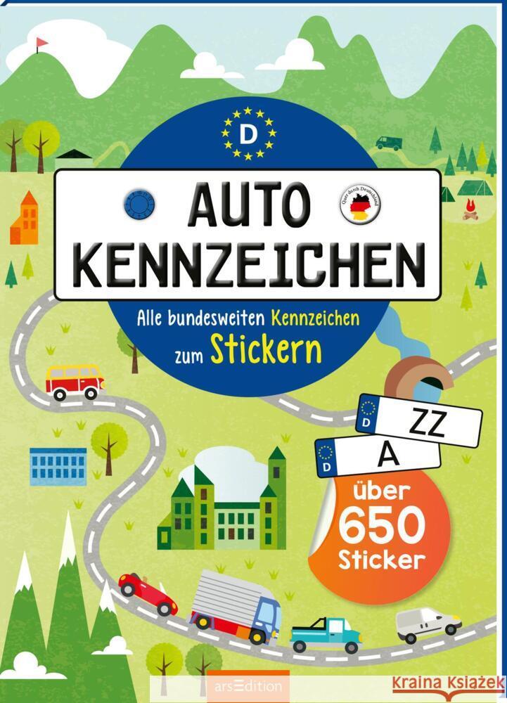 Autokennzeichen - Alle bundesweiten Kennzeichen zum Stickern Maas, Annette 9783845861654