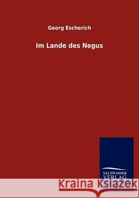 Im Lande des Negus Escherich, Georg 9783846009383 Salzwasser-Verlag Gmbh