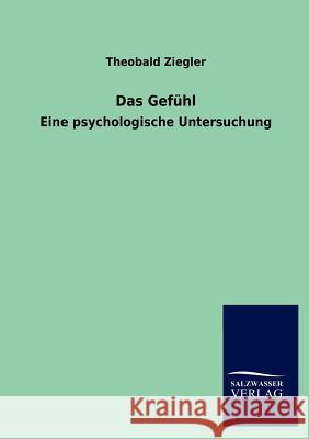 Das Gefühl Ziegler, Theobald 9783846016145