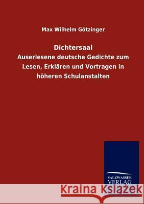 Dichtersaal Max Wilhelm G 9783846020340 Salzwasser-Verlag Gmbh