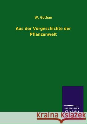 Aus der Vorgeschichte der Pflanzenwelt Gothan, W. 9783846021231 Salzwasser-Verlag Gmbh