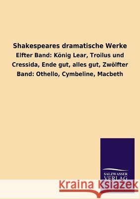 Shakespeares dramatische Werke Salzwasser Verlag 9783846023921