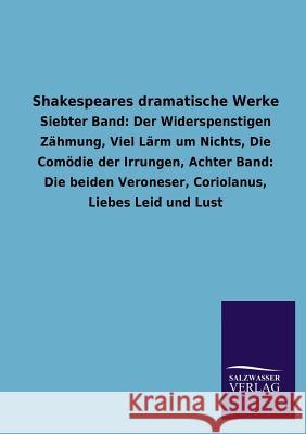 Shakespeares dramatische Werke Salzwasser Verlag 9783846024294