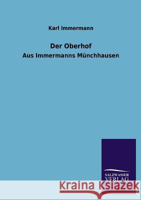 Der Oberhof Karl Immermann 9783846031933