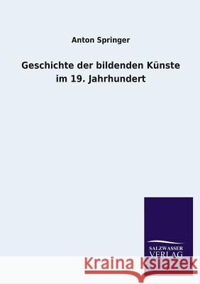 Geschichte Der Bildenden Kunste Im 19. Jahrhundert Anton Springer 9783846036648 Salzwasser-Verlag Gmbh