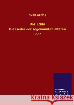 Die Edda Hugo Gering 9783846038154 Salzwasser-Verlag Gmbh