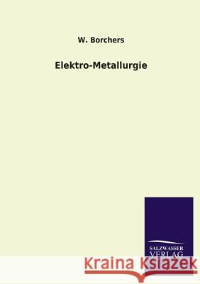 Elektro-Metallurgie W. Borchers 9783846041048 Salzwasser-Verlag Gmbh