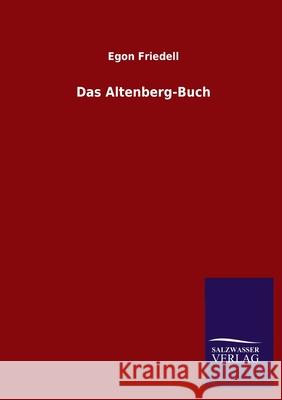 Das Altenberg-Buch Egon Friedell 9783846047927 Salzwasser-Verlag Gmbh