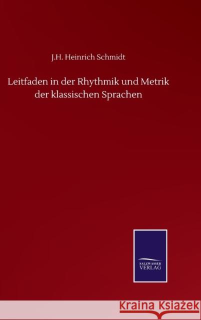 Leitfaden in der Rhythmik und Metrik der klassischen Sprachen J H Heinrich Schmidt 9783846056813 Salzwasser-Verlag Gmbh