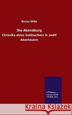 Die Abendburg Bruno Wille 9783846067239 Salzwasser-Verlag Gmbh
